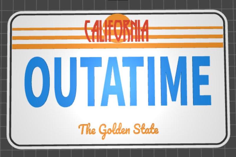 numberplate delorean