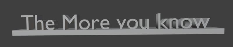 The More You Know Text Model