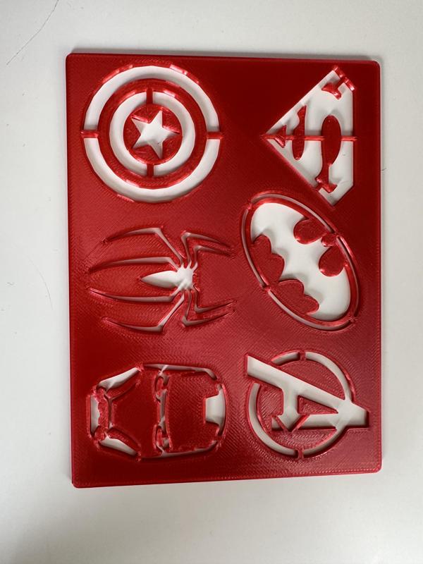 Superhero Stencil - Superhelden Schablone