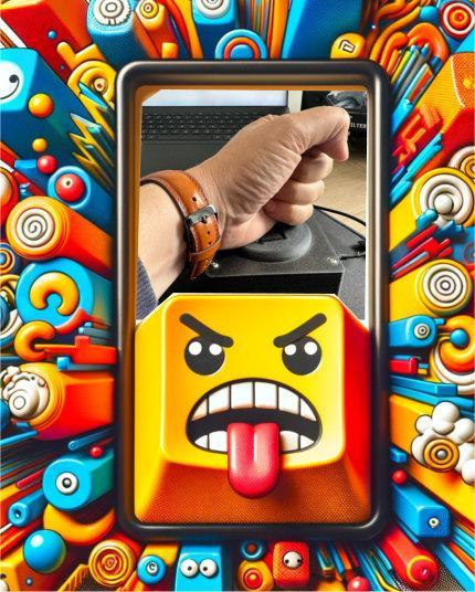 Smash Your Stress Away with the Angry Anti-Stress Enter Key!