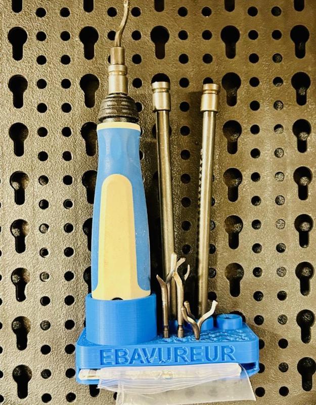 deburring tool holder for PARKSIDE LIDL panel
