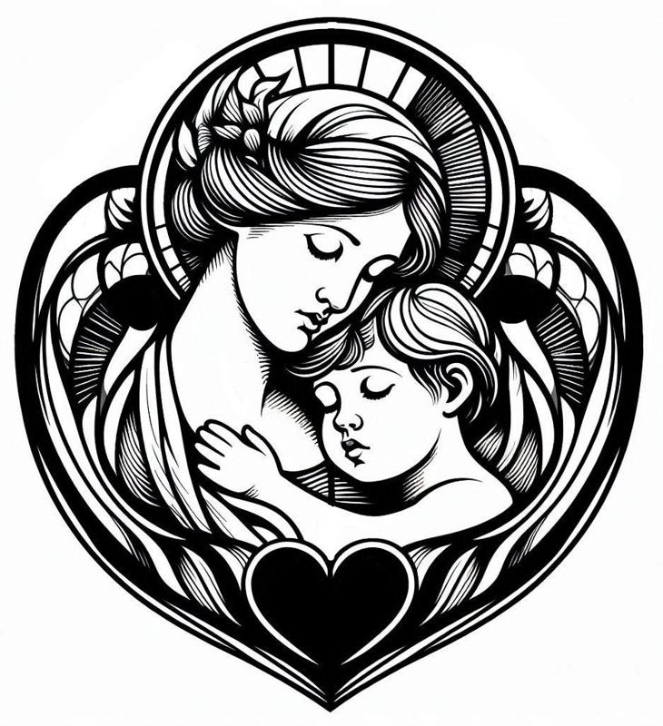 Wall art: Motherly love 2