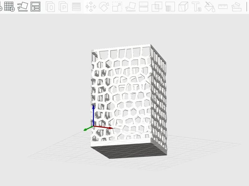 Hollow Pen Holder, One-Piece Print, No Supports, for A1 mini