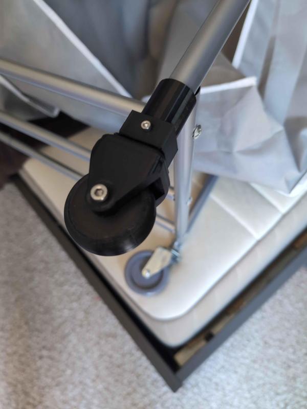 Castor Wheel Mount - Round Tubing Mount