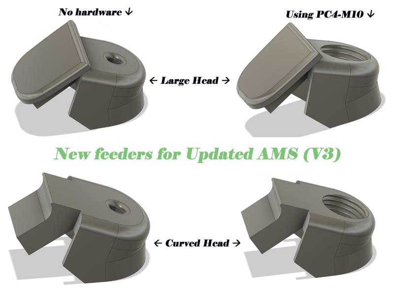 New feeders for Updated AMS (V3) (fusion360)