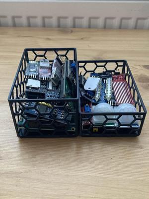 Stackable Hexagon Box - Honeycomb pattern box