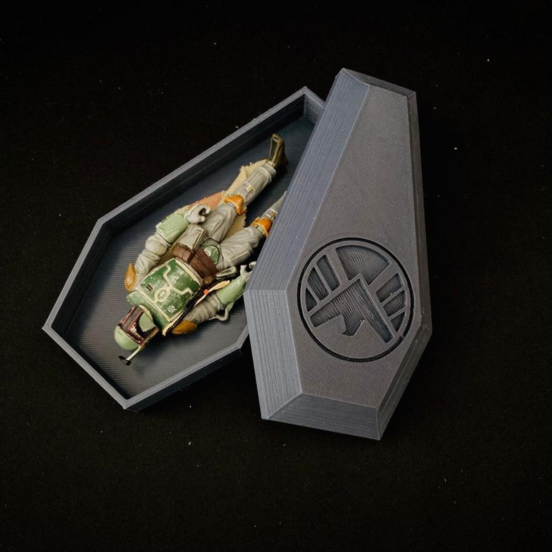 Coffins with Symbols for 3.75" & 6" Figure Diorama (1:18 & 1:12 scales)