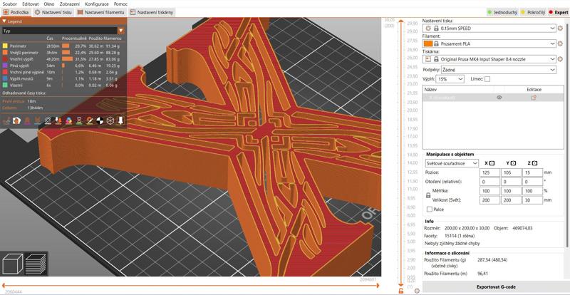 standing initial: letter X (version 3)