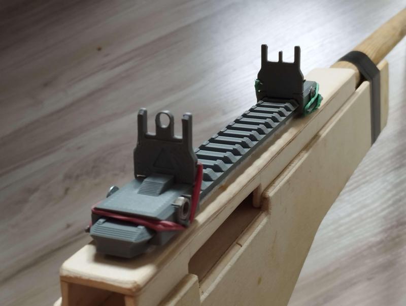 Picatinny rail flip-up iron sights