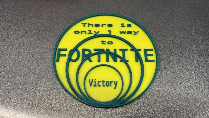 Fortnite One Way Coaster 2 Color Print