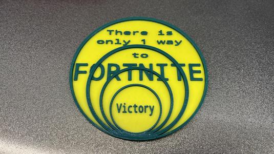 Fortnite One Way Coaster 2 Color Print