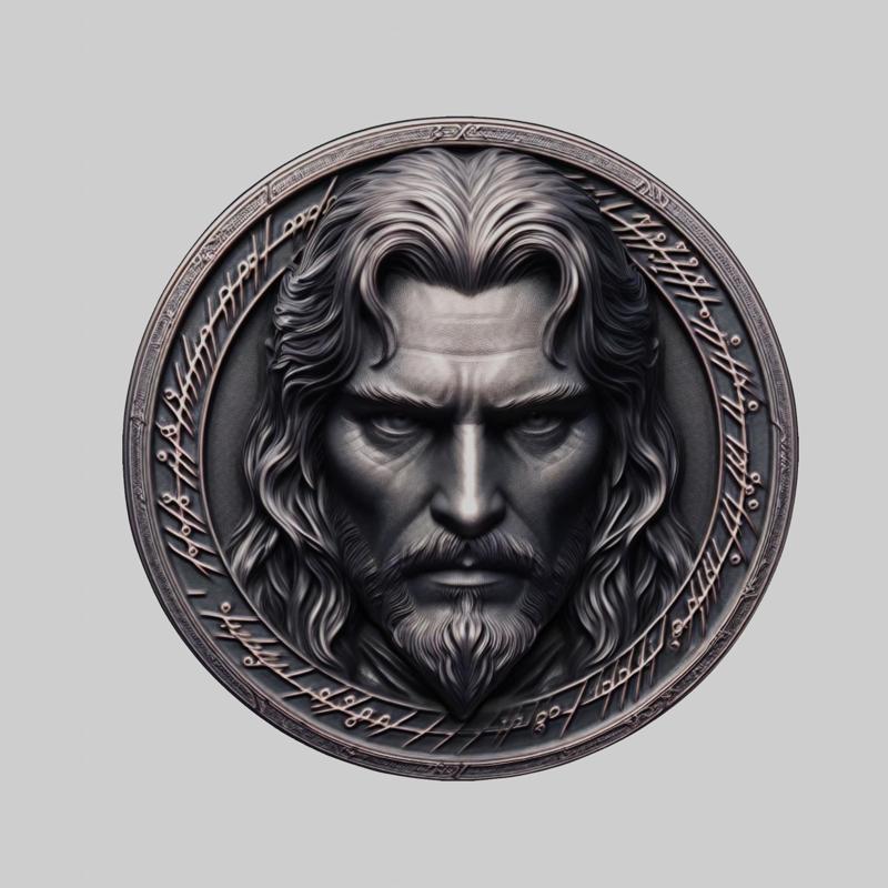 Peregrin Took Lord of Rings Medallion for CNC Router Laser & 3D Printer