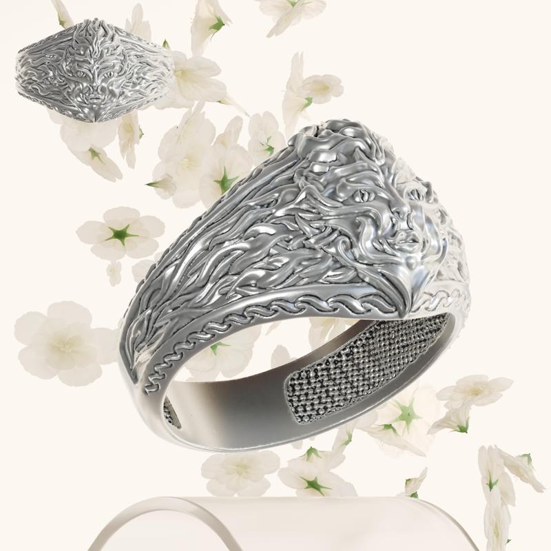 FLAME FACE RING