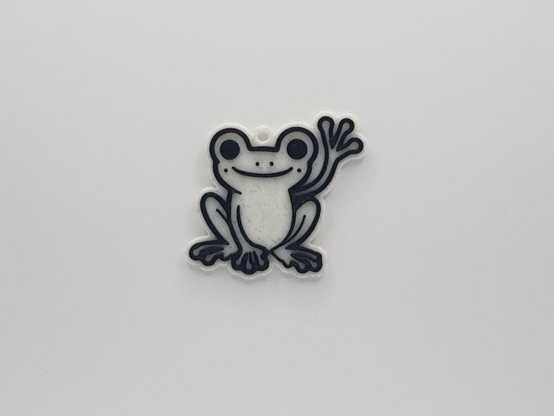 Frog Waving Keychain