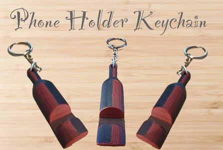Winebottle Phoneholder Keychain