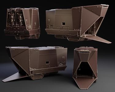 Jawa Sandcrawler with Interior