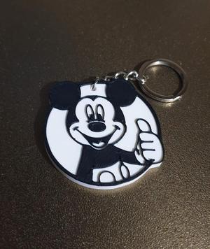 Keychain Mickey Black and White