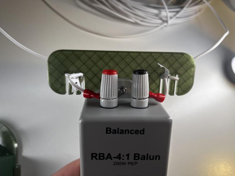 HF Wire antenna strain relief for LDG Balun / UnUn