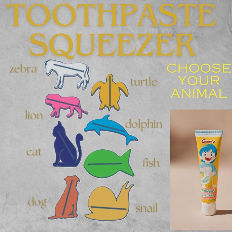 Animal toothpaste squeezer