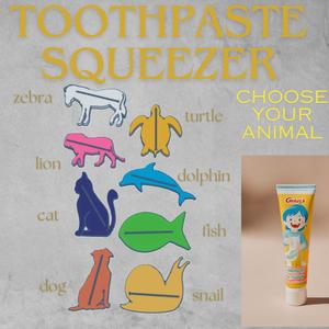 Animal toothpaste squeezer