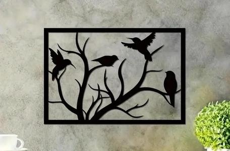 birds on the tree - wall art