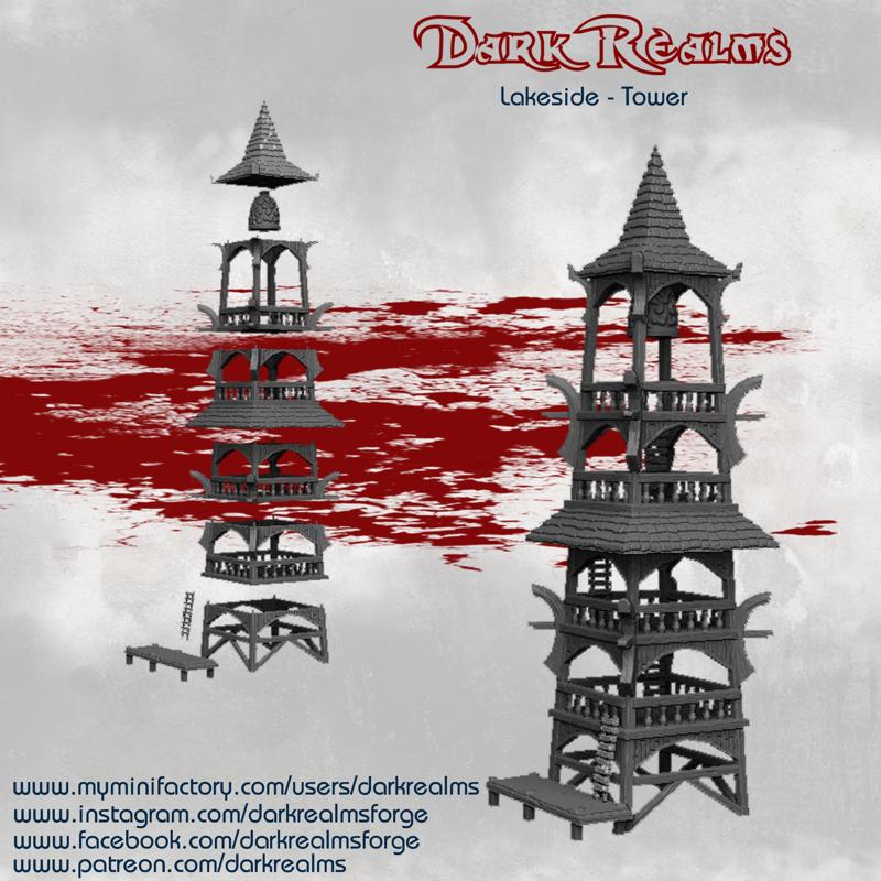 Fantasy Scenery - Lakeside Tower