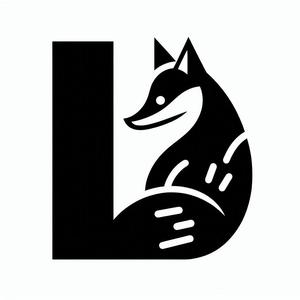 Fox alphabet: Letter L (version 2)