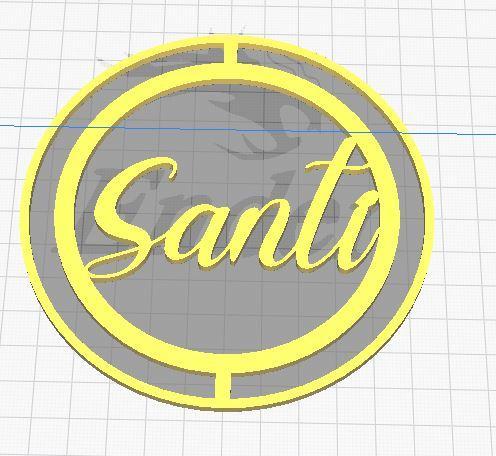 double circle topper Santi