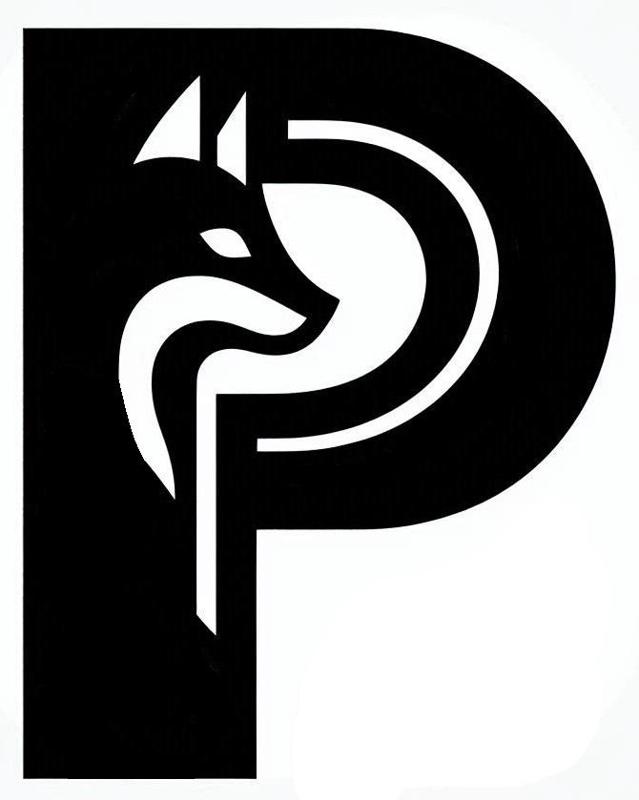 Fox alphabet: Letter P (version 4)