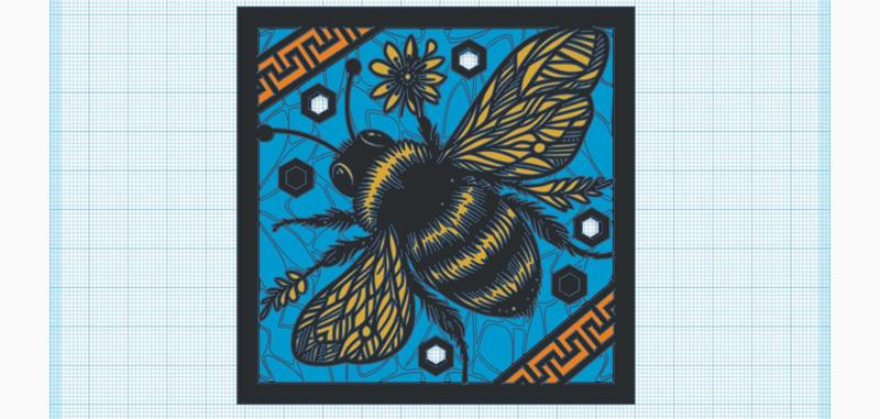 Coaster - Bumble-bee