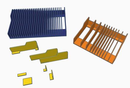 Card Separtor in part (usefull for designing adaptative Cards separator in Tinkercad)