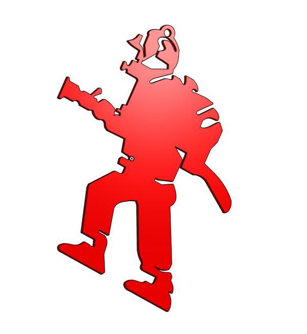 Postavička hasič - zásáh