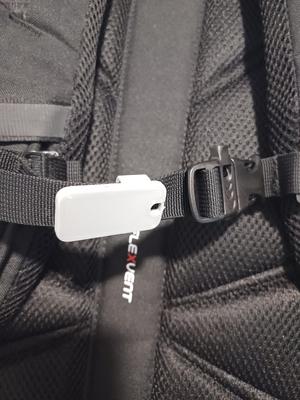 Backpack clip with whistle