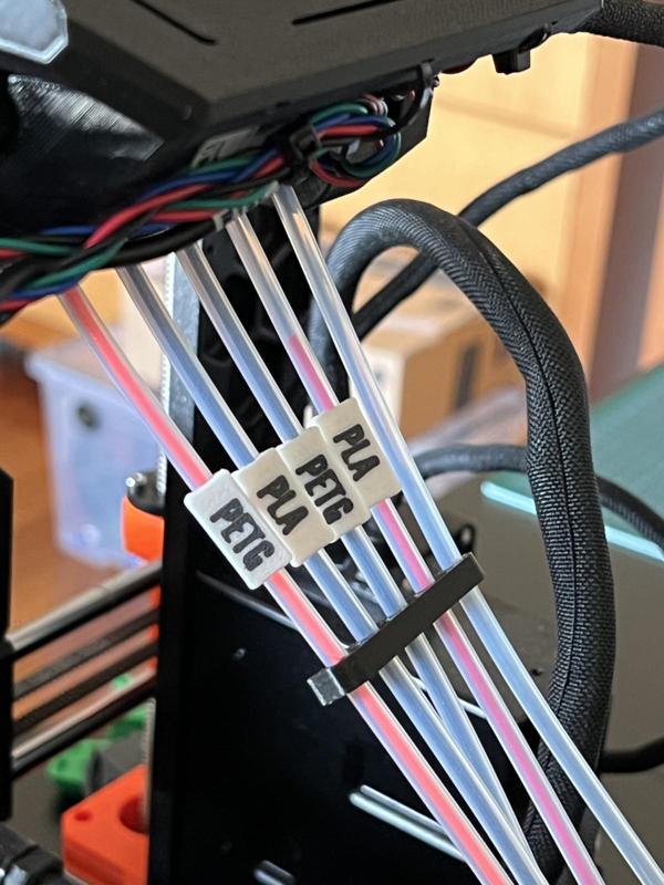 Tags for MMU PTFE tubes