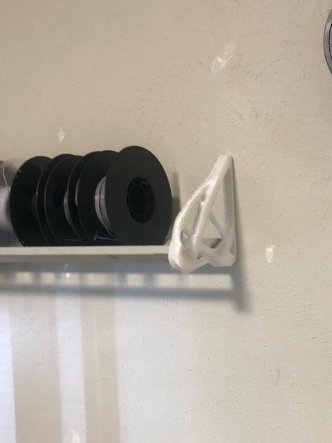 Filament Shelf Wall Mount Bracket - Topology Optimized
