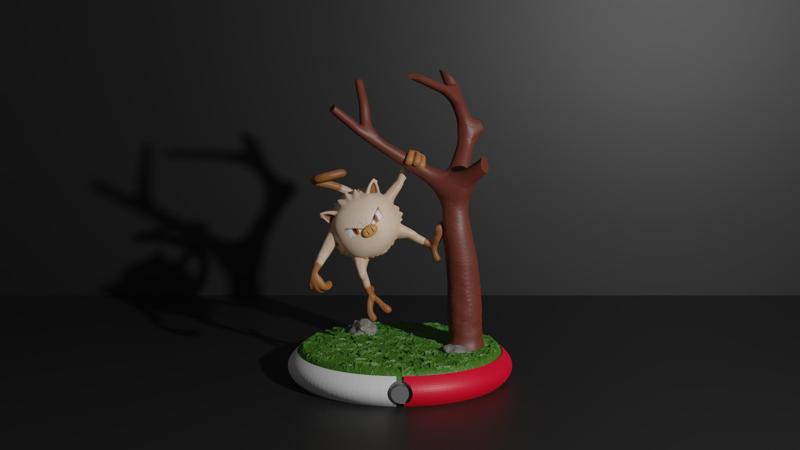 Mankey pokemon 3D print model
