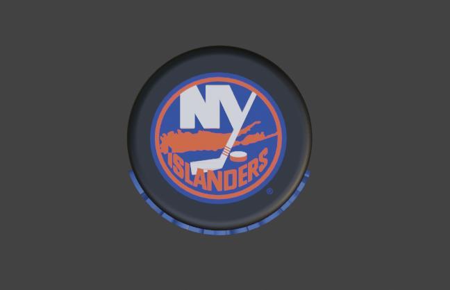 New York Islanders Hockey Puck