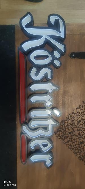 Namenslampe Köstritzer, LED