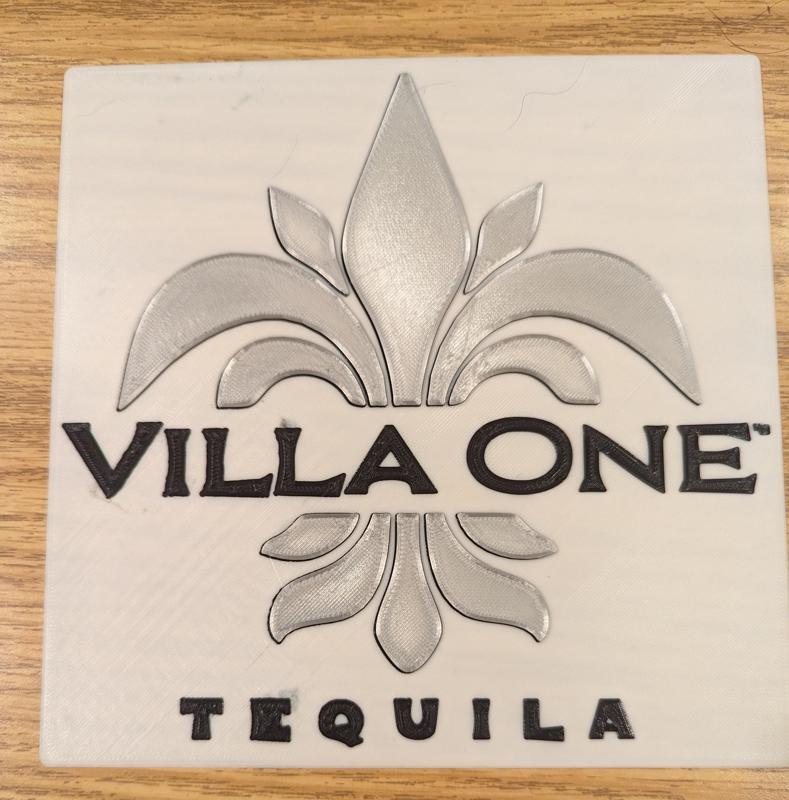 Villa One Tequila wall sign display liquor beer sign