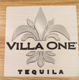 Villa One Tequila wall sign display liquor beer sign
