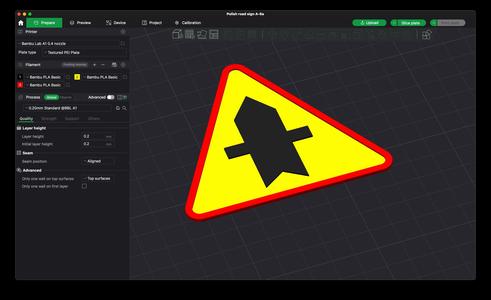 Polish road sign A-6a