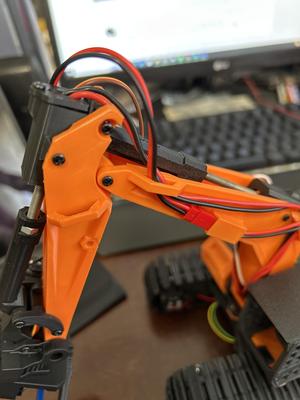 Mini ex wire quick connect boom