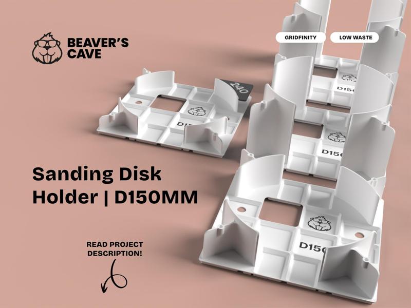 D150 | Sanding Disc Organize | Gridfinity Holder