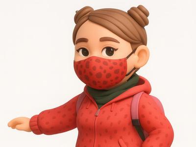 Stylish Hoodie Mask Character