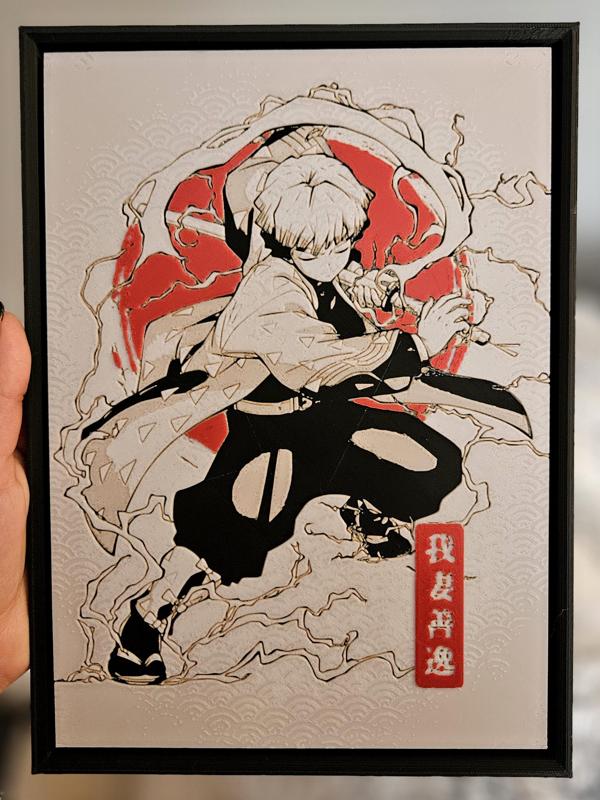 Zenitsu Agatsuma - Demon Slayer (HueForge)