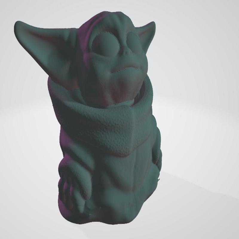 BABY YODA no supports small no foot yoga