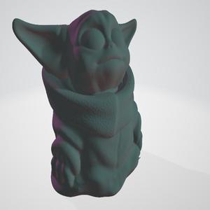 BABY YODA no supports small no foot yoga