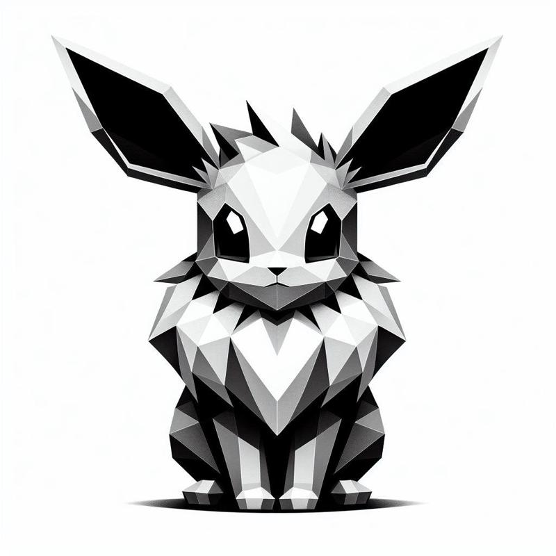 133 - Evee - Low Poly Pokedex