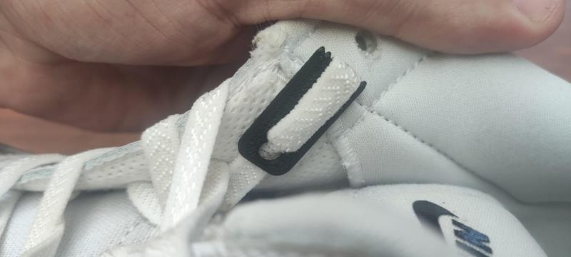 Shoelace clips locked