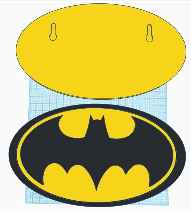 Batman Logo with wall mount